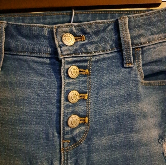Old navy Rockstar super Skinny button fly distressed Jeans size 6 - Picture 6 of 10